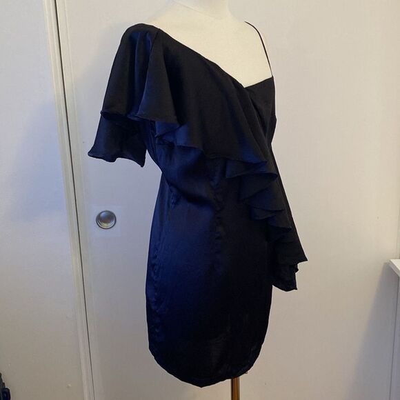 Revolve MLM Label Black Clyde Mini Dress Size Medium - Picture 7 of 14